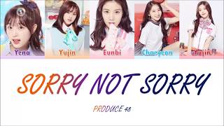 PRODUCE48 (프로듀스48) - ♬Sorry Not Sorry (Color Coded Lyrics ENG)