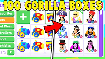 Opening 100 PREMIUM GORILLA BOXES in Adopt Me!