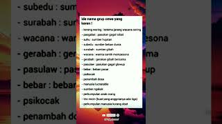 Ide nama grup cewe yang keren❗ #vidioshort #statusvideo #story #shorts #story30detik