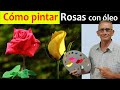 🎨Cómo PINTAR ROSAS con ÓLEOS o ACRÍLICOS – MEZCLA DE COLORES👌