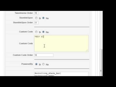 Scrolling Share Bar - Joomla Plugin
