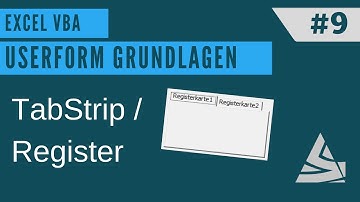 EXCEL VBA - Userform erstellen #9 Register / TabStrip + ListBox mit KATEGORIEN
