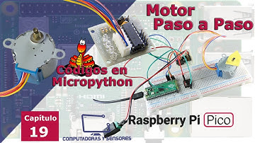 Motor Paso a Paso Stepper Unipolar Raspberry Pi Pico. Funcionamiento y códigos en Micropython