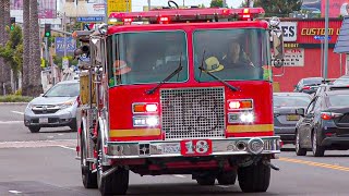 LACoFD Engine 18 Responding 