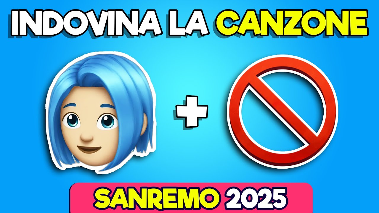 Indovina La CANZONE Dalle EMOJI 🎵🎤Quiz Sanremo 2025 EMOJI - YouTube