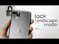 How to Lock Landscape Mode on iPhone (tutorial)