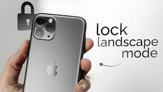 How to Lock Landscape Mode on iPhone (tutorial)