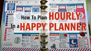 How to Hourly Plan in a Happy Planner