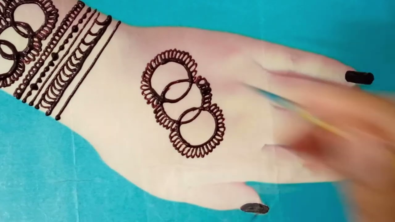 back side mehndi design || mehndi design hand simple ||mehndi design