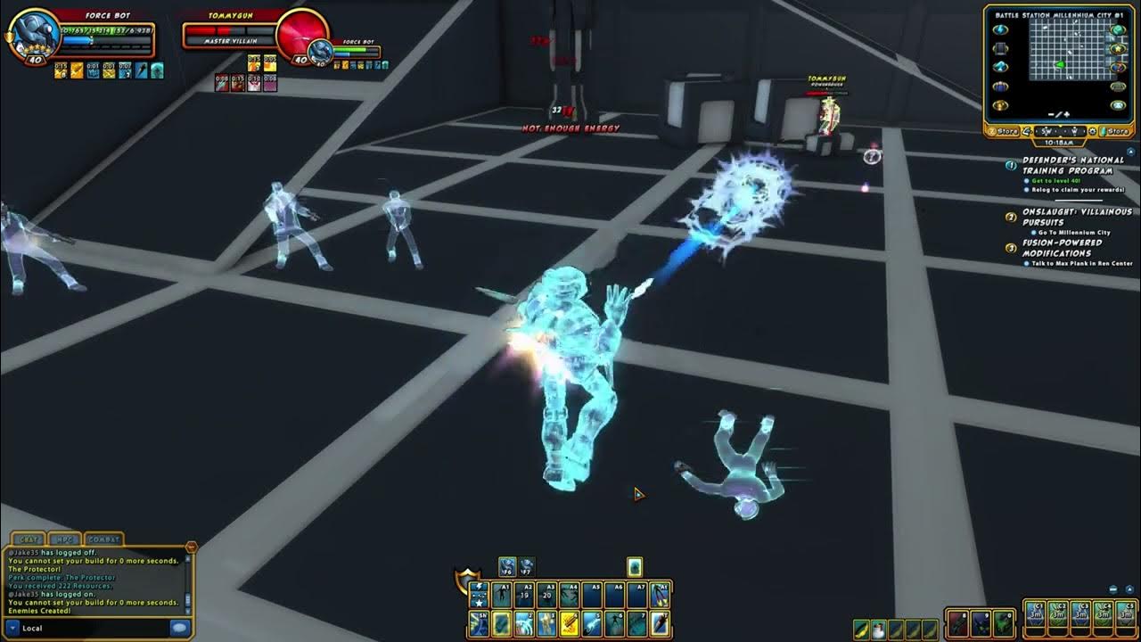 Champions Online Tank Test 1 Personal Force Field YouTube