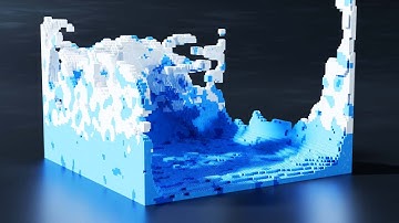 LEGO Blender Fluid Simulation: FLIP vs APIC