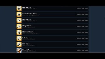 how to get every gun achievement in CS:GO