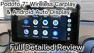 $100 Podofo 7' Wireless Carplay Display
