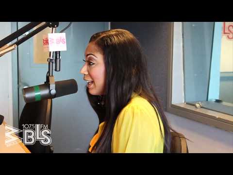 Trina Braxton Stops By The 107.5 WBLS Studios