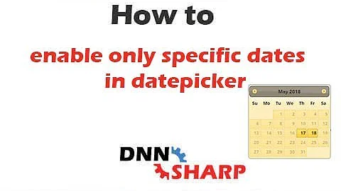 Enable specific dates in Datepicker