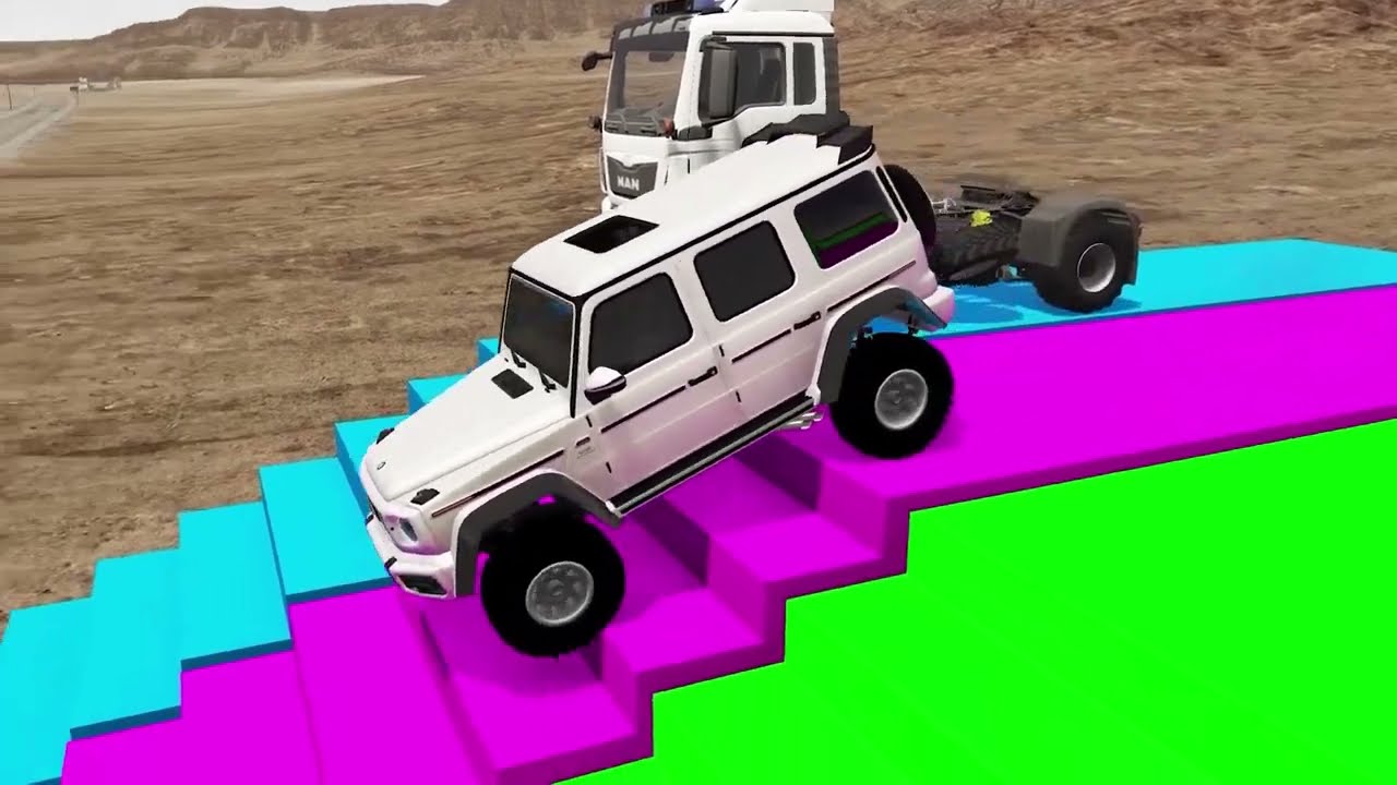 TRANSPORTING PIXAR CARS & FRUITS WITH COLORED & JOHN DEERE vs CLAAS vs TRACTORS - BeamNG.drive #962