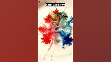 Color Explosion in Milk | Hypnotic Slow Motion Mix
