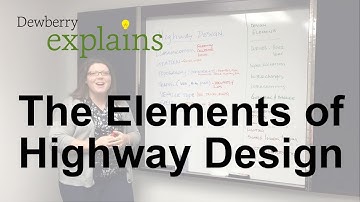 What are the Elements of Highway Design?