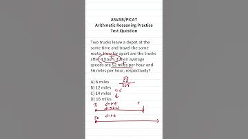 ASVAB/PiCAT Arithmetic Reasoning Practice Test Question:  Distance, Rate, and Time (d  = rt)