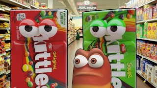 Red Larva but the skittles want some skittles