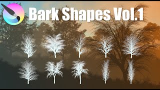 Krita - Vorstellung Bark Shapes Vol. 1 (Showreel)