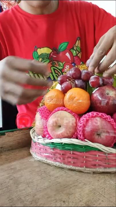 TUTORIAL BIKIN PARCEL BUAH HEMAT. #parsel #buah #segar
