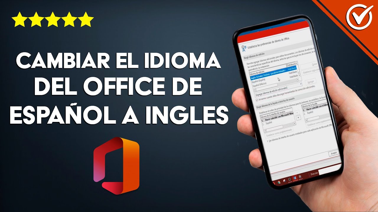 Cómo Cambiar el Idioma del Office 2013, 2016 o 2019 de Español a Ingles -  YouTube