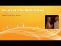 Astral Visit to the Death of Mars!