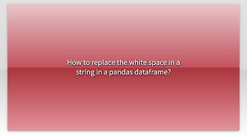 How to replace the white space in a string in a pandas dataframe?