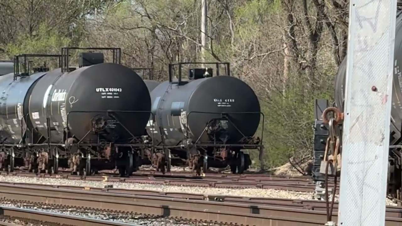 Uncoupled Moving Tanker Car In LaGrange, IL On April 14, 2024