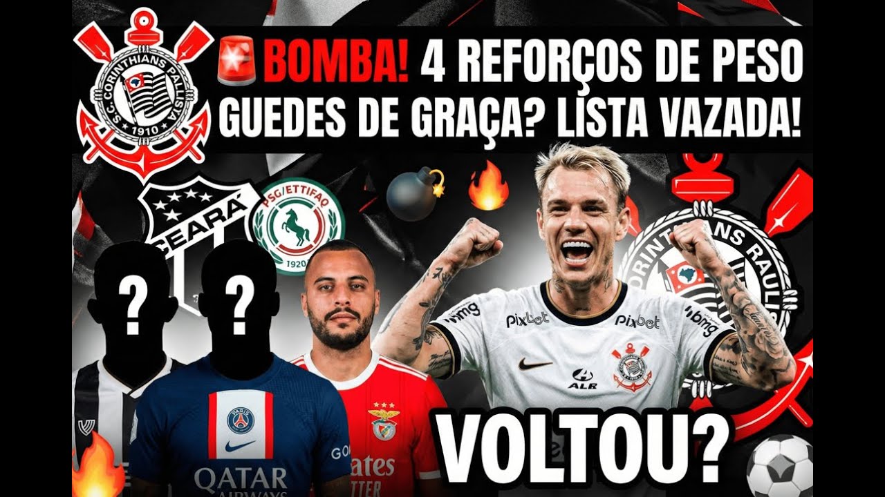 🚨 BOMBA DE NATAL! RÓGER GUEDES DE VOLTA DE GRAÇA? LISTA DE REFORÇOS VAZOU!