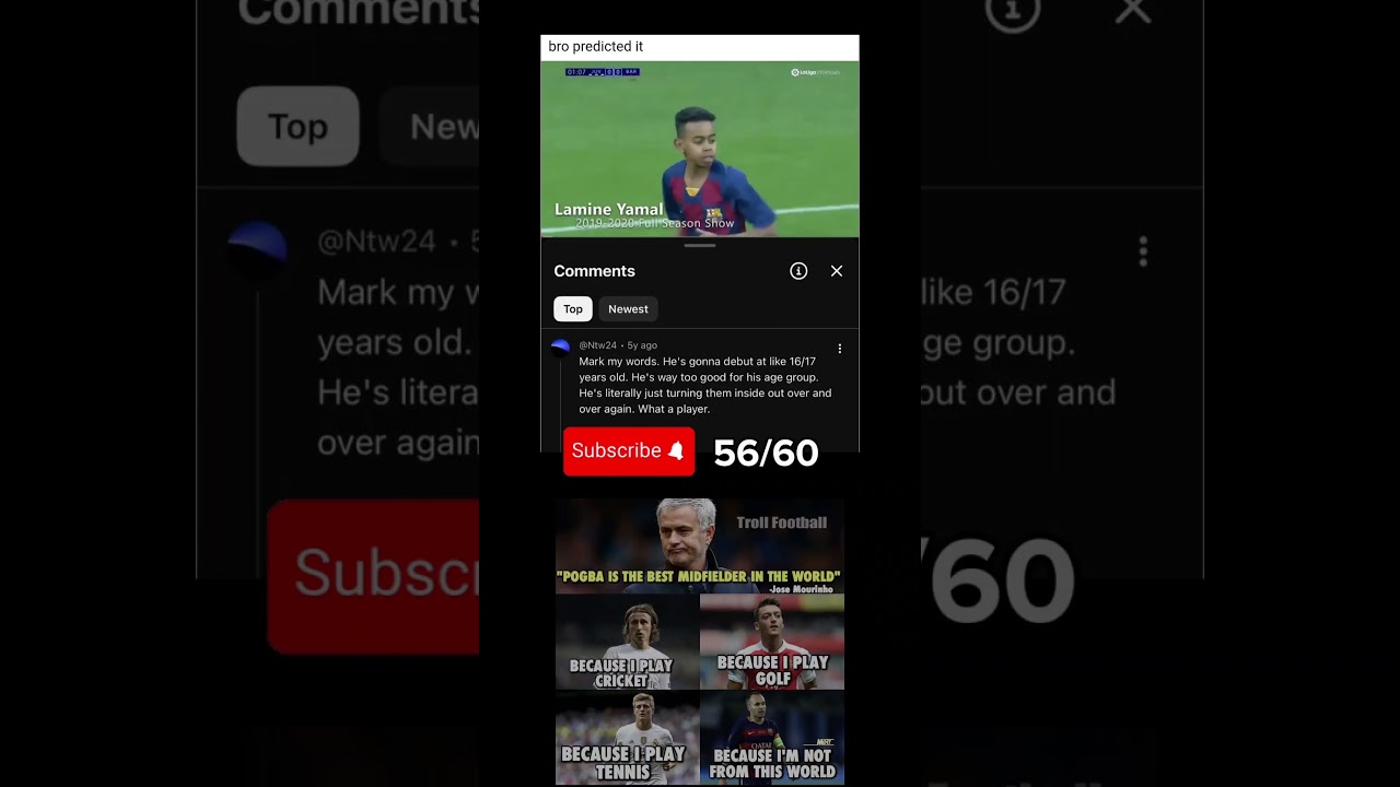 Bro predicted Lamine Yamal's career! Pogba is the worlds best mid 