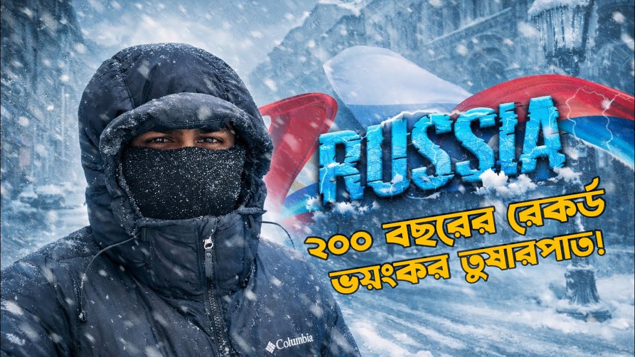 রাশিয়ায় 🇷🇺 ২০০ বছরের সবচেয়ে ভয়াবহ শীত! বরফে ঢাকা পড়ল পুরো দেশ।