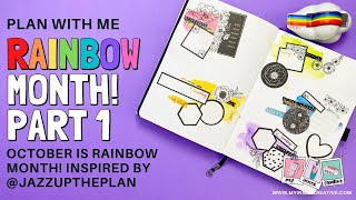 PLAN WITH ME | Really easy Rainbow Bullet Journal Spread!