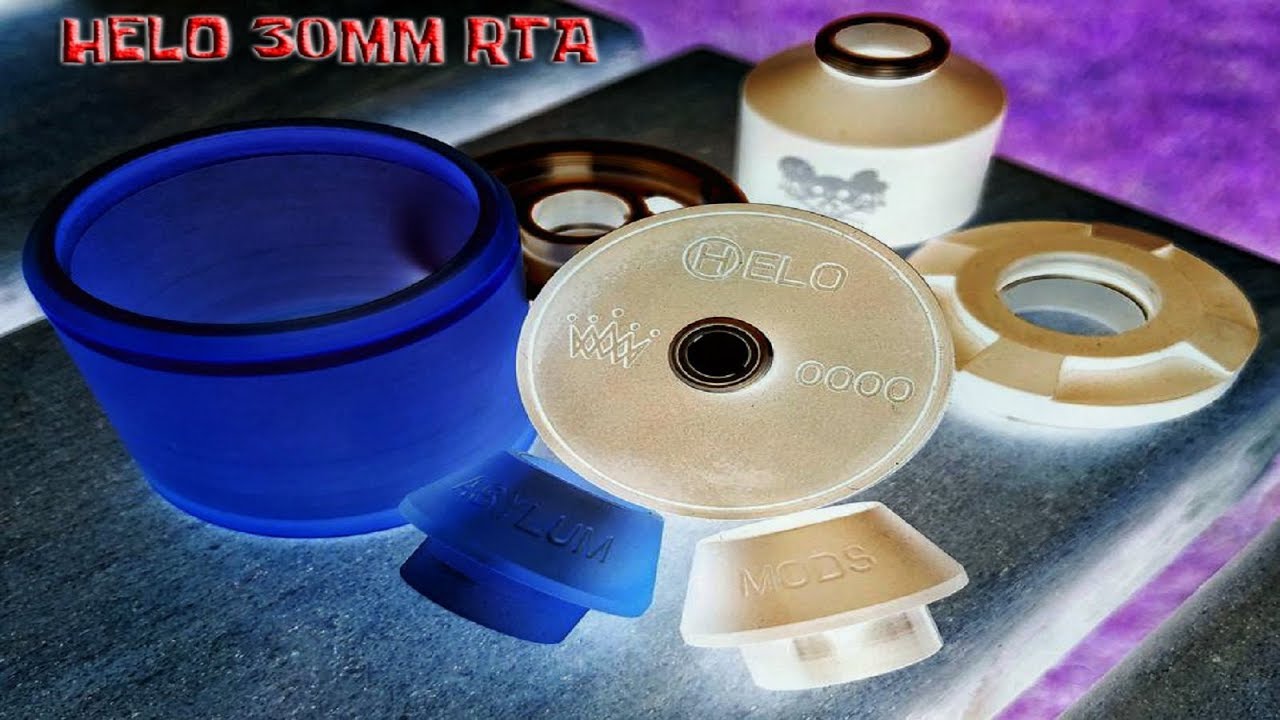 Asuylum Mods, Helo RTA, 30 MM review and wicking tutorial. Done by ...