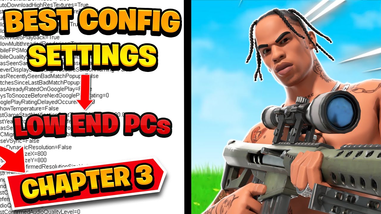Best Game User Settings For Fortnite Chapter 3! (Low END PCs & Laptops, BOOST FPS, Less Input Delay)