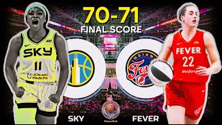 FEVER vs SKY | 4th QTR WILD SEQUENCE | 7170 Indiana WIN!!!