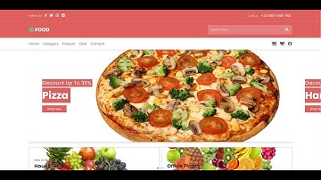 02# ويب سايت "متجر" جاهز لمطعم | #html #css #js
