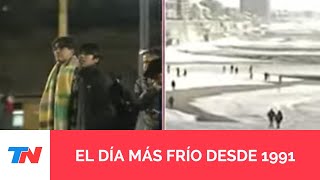 El día más frío en 34 años en la Ciudad de Buenos Aires: el termómetro marcó -1,9°