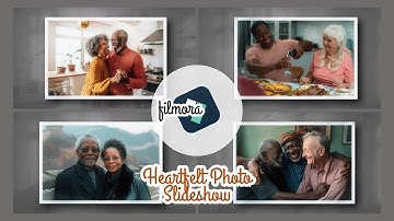 Heartfelt Photo Slideshow in Filmora 14 | How to Create Emotional Slideshows + Free Template