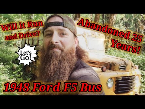 (8th) The video you been waiting for! We Drive this abandoned 1948 Ford F5 bus out of the forest! 🥳