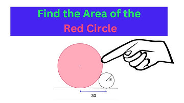 Find the Area of the Red Circle