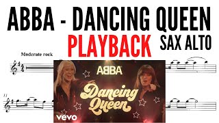 ABBA | Dancing Queen | PLAYBACK | ALTO SAX sheet music
