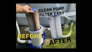 “How To Clean Out Of Ground Pool Filter Cartridge” (Bestway, Coleman, and Intex) Change Pool Filter