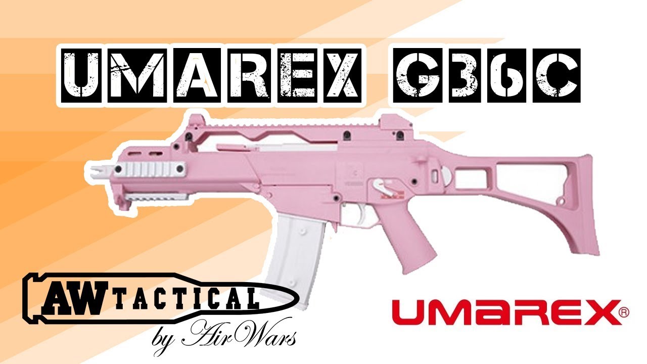 Страйкбольный автомат Umarex G36C розовая SNT-AEG-12-G36C-PNK