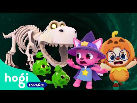 🎃🦖¡Ay, No Me Persigas!💀 | ¡El Dinosaurio Esqueleto! | Halloween para Niños | Hogi en español