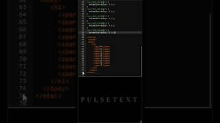 Pulse Text Animation With CSS #shorts