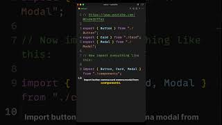 Clean up your JavaScript imports with Barrel Exports! 🚀 #frontend #react #yotubeshorts #viral
