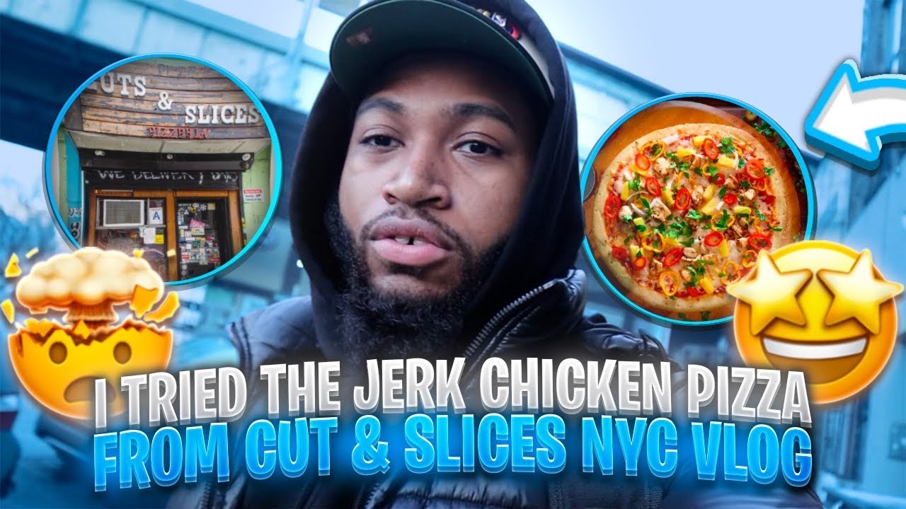 I Tried Jerk Chicken Pizza From Cut & Slices NYC 🍕 YouTube