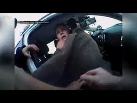 AMAZING rescue footage after woman falls through ice